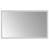 Lustro łazienkowe LED przezroczysty 50 x 30 cm szkło hartowane