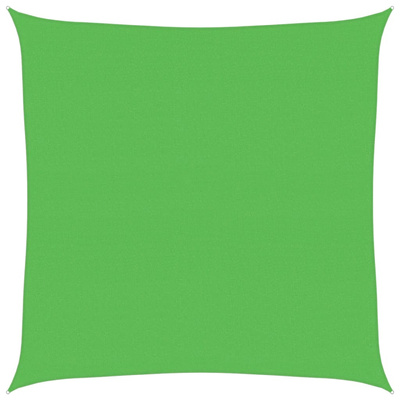 Żagiel przeciwsłoneczny, 160 g/m?, jasnozielony, 6x6 m, HDPE