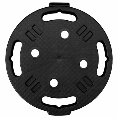 Podstawka pod donicę, z kółkami, średnica 30 cm, czarna, 170 kg