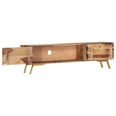 vidaXL Szafka pod TV, 140x30x40 cm, lite drewno sheesham