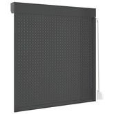 vidaXL Roleta zewnętrzna, aluminiowa, 130 x 140 cm, antracytowa