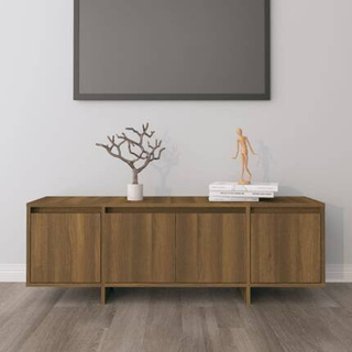 vidaXL Szafka pod TV, brązowy dąb, 120x30x40,5 cm, płyta wiórowa
