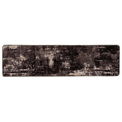 Chodnik dywanowy MARSA Czarny 80 x 400 cm Poliester i PVC