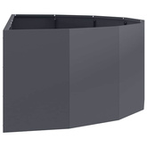 Donica Antracyt 120 x 60 x 35 cm Stal
