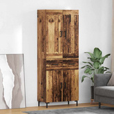 Highboard 2 szt. Stare drewno 69,5 x 34 x 180 cm