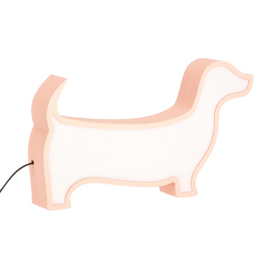 DOG LAMPA lampka stołowa  LED IQ KIDS rózowy