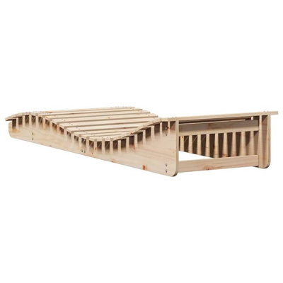 vidaXL Leżak, 205x70x31,5 cm, lite drewno sosnowe