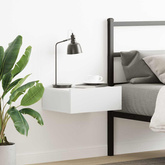 vidaXL Wisząca szafka nocna, biała 40x30x15 cm materiał drewnopochodny