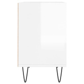 vidaXL Szafka pod TV, biała, wysoki połysk, 69,5x30x50 cm