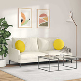 Poduszki na siedziska 2 pcs Jasnożółty ?40 x 13 cm tkanina
