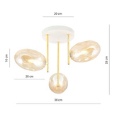 Lampa sufitowa ARGO 3 WH MIODOWY