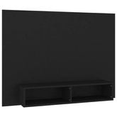 vidaXL Wisząca szafka pod TV, czarna, 120x23,5x90 cm