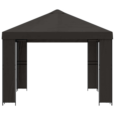 Altana 4 × 3 m antracytowy Poliester i Stal 190 gsm