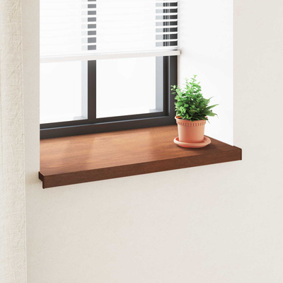 Parapet okienny Brązowe drewno 60 x 50 x 4,5 cm PVC
