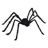 Dekoracja Pająka na Halloween 3 pcs Czarny 150 cm