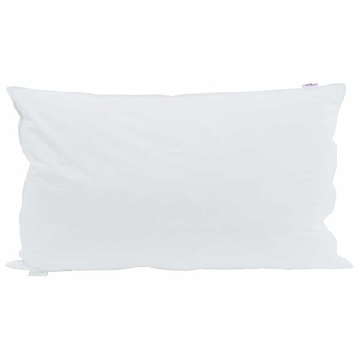 Poduszka z poduszką 2 pcs Biały 40 x 80 cm Pióra