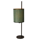 Lampka nocna Bendi czarna z zielonym abażurem metalowa nowoczesna