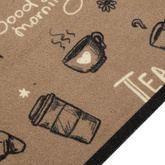 vidaXL Dywanik kuchenny z motywem Morning, brązowy, 60x180 cm