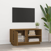 Szafka pod TV, miodowy brąz, 80x35x40,5 cm, lite drewno sosnowe vidaXL