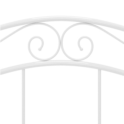 Rama łóżka, biała, metalowa, 120 x 200 cm