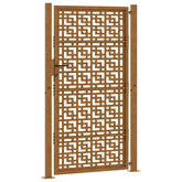 Brama ogrodowa 100x200 cm Stal nierdzewna Krzyż wzór