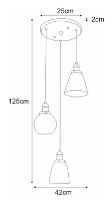 Lampa wisząca K-8036B-3 z serii SAMANTA KAJA