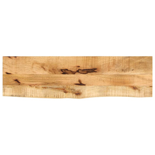 Blat stołu, 100x30x2,5 cm, naturalna krawędź, drewno mango