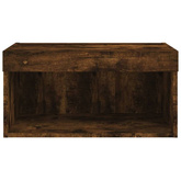 vidaXL Szafka pod TV, z LED, kolor przydymiony dąb, 60x30x30 cm
