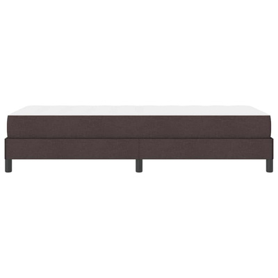 Łóżko sprężynowe Ciemny brąz 90 x 200 cm tkanina