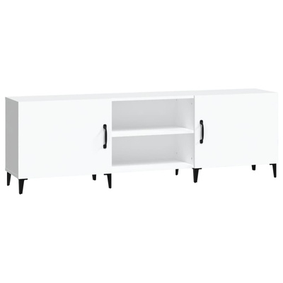 vidaXL Szafka pod TV, biała, 150x30x50 cm, materiał drewnopochodny wariant 4