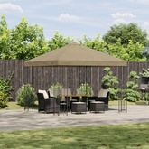 Altana 3 x 3 m Beżowy Poliester i Stal 190 gsm