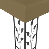 vidaXL Altana, 3 x 3 m, taupe, 180 g/m²