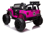 Auto Terenowe Na Akumulator Jeep JC666 Światła LED MP3 Pilot Różowy