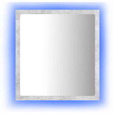 vidaXL Lustro łazienkowe LED, szarość betonu, 40x8,5x37 cm, akryl