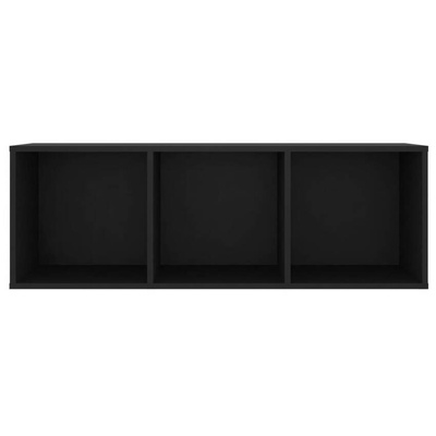 vidaXL Szafka pod TV, czarna, 107x35x37 cm, materiał drewnopochodny
