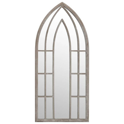 vidaXL Lustro do wnętrz, kolor piaskowy, 100x45 cm, żelazne