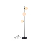 Lampa podłogowa czarny + złoty Kama 53-01238