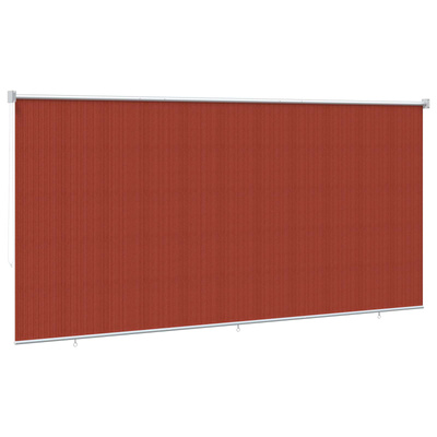 Roleta zewnętrzna 90% blokada UV Terakota 400 x 140 cm HDPE