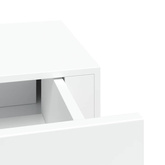Półki ścienne z szufladą, 2 szt., białe, 40 x 23,5 x 10 cm, MDF