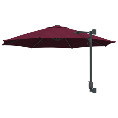 Parasolka ogrodowa Bordeaux Czerwony 248 x 248 x 148 cm