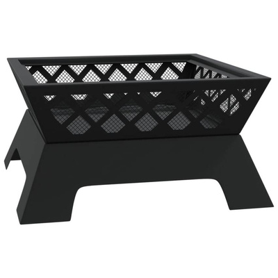 vidaXL Palenisko z pogrzebaczem, 50 cm, XXL, stal