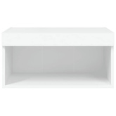 vidaXL Szafka pod TV, z oświetleniem LED, biała, 60x30x30 cm