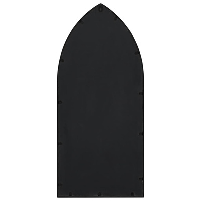 vidaXL Lustro do wnętrz, czarne, 100x45 cm, żelazne