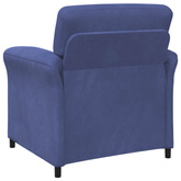 Sofa 1-osobowa Niebieski policyjny 88 x 83 x 95 cm Welur