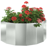 Donica Srebrny 90 x 45 x 35 cm Stal Galwanizowana