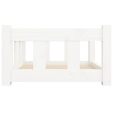 vidaXL Legowisko dla psa, białe, 65,5x50,5x28 cm, lite drewno sosnowe model standard