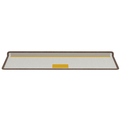 Samoprzylepne maty na schody 15 pcs Brązowy 65 x 21 x 4 cm