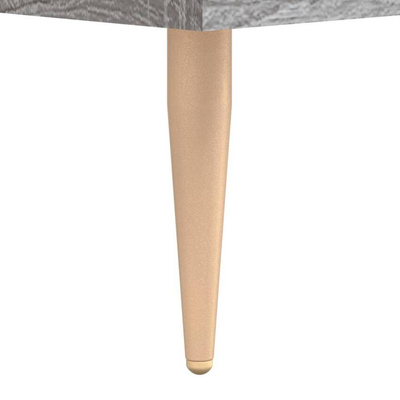 vidaXL Biurko, szary dąb sonoma, 140x50x75 cm, materiał drewnopochodny