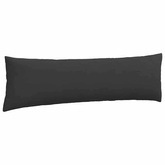 Poduszki na sofę 2 pcs Czarny 145 x 40 cm tkanina