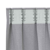 Firany blackout z kółkami 2 pcs Jasnoszary 260 x 140 cm